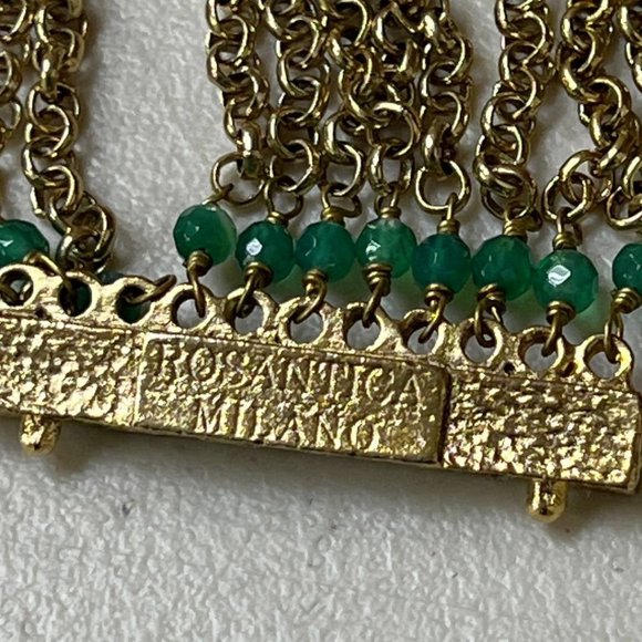 ROSANTICA MILANO DARK GREEN EVENING NECKLACE | WOMENS - Picture 8 of 8